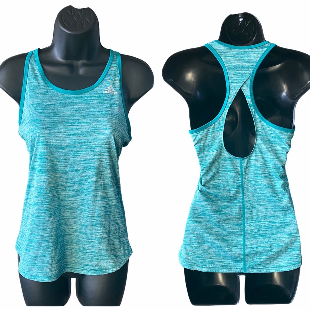 🤍3/$30 Adidas Climalite Keyhole Racerback tank XS